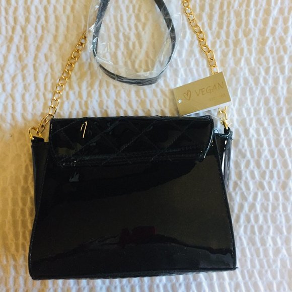 Vegan Est. 2005 Black Cross Body Mini Bag - Picture 9 of 16